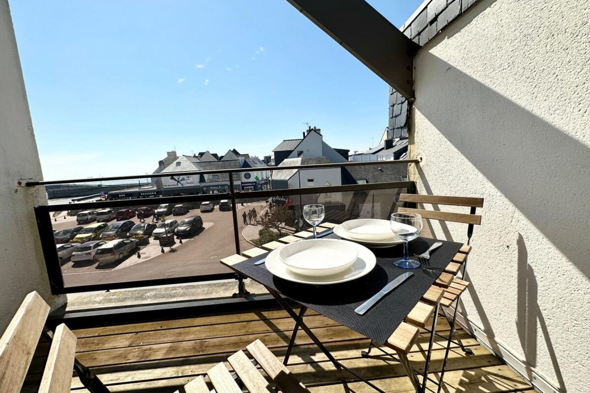 T2 Neuf Top Cocooning Terrasse - Face A La Mer Ploemeur Luaran gambar