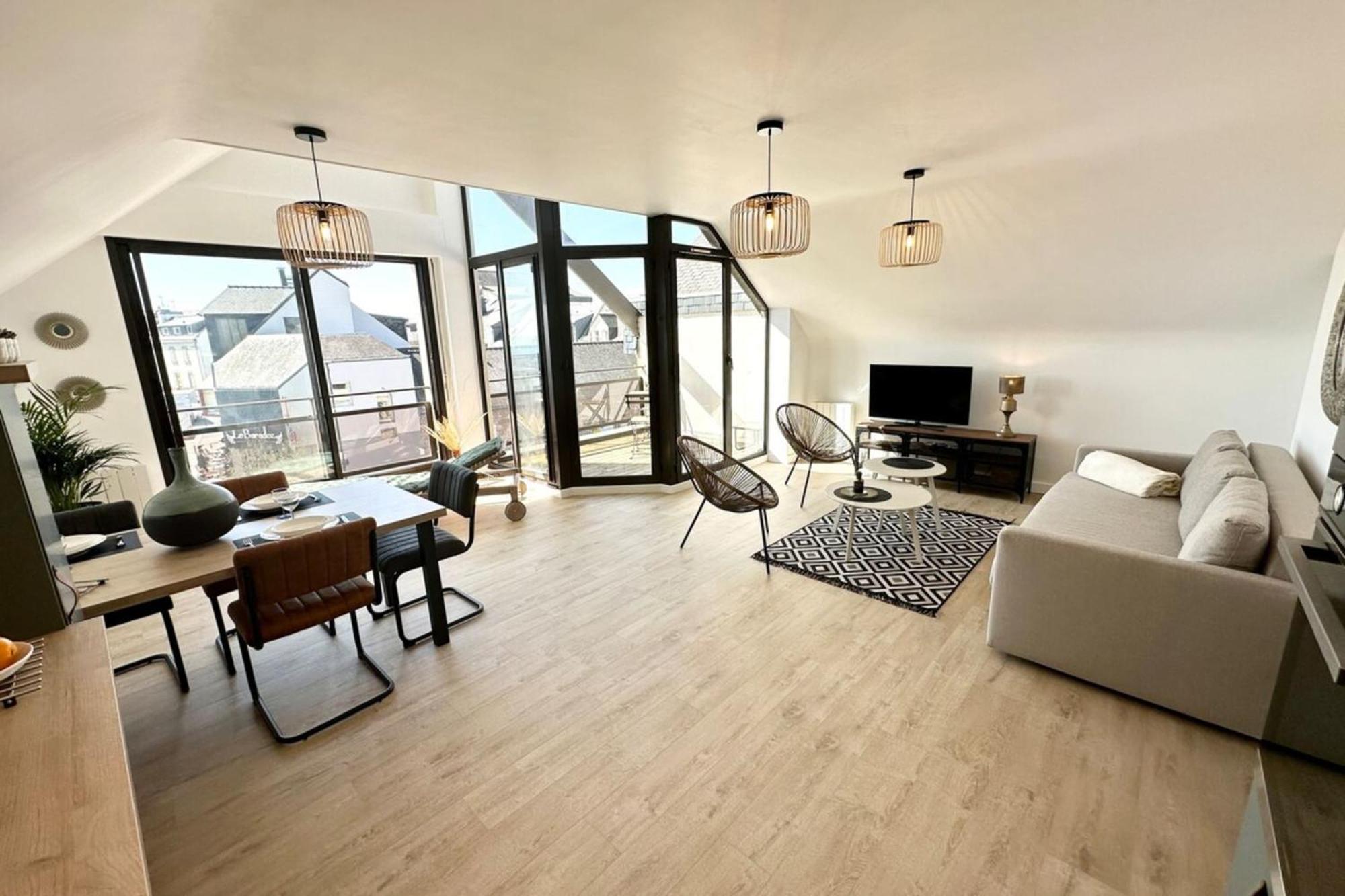 T2 Neuf Top Cocooning Terrasse - Face A La Mer Ploemeur Luaran gambar