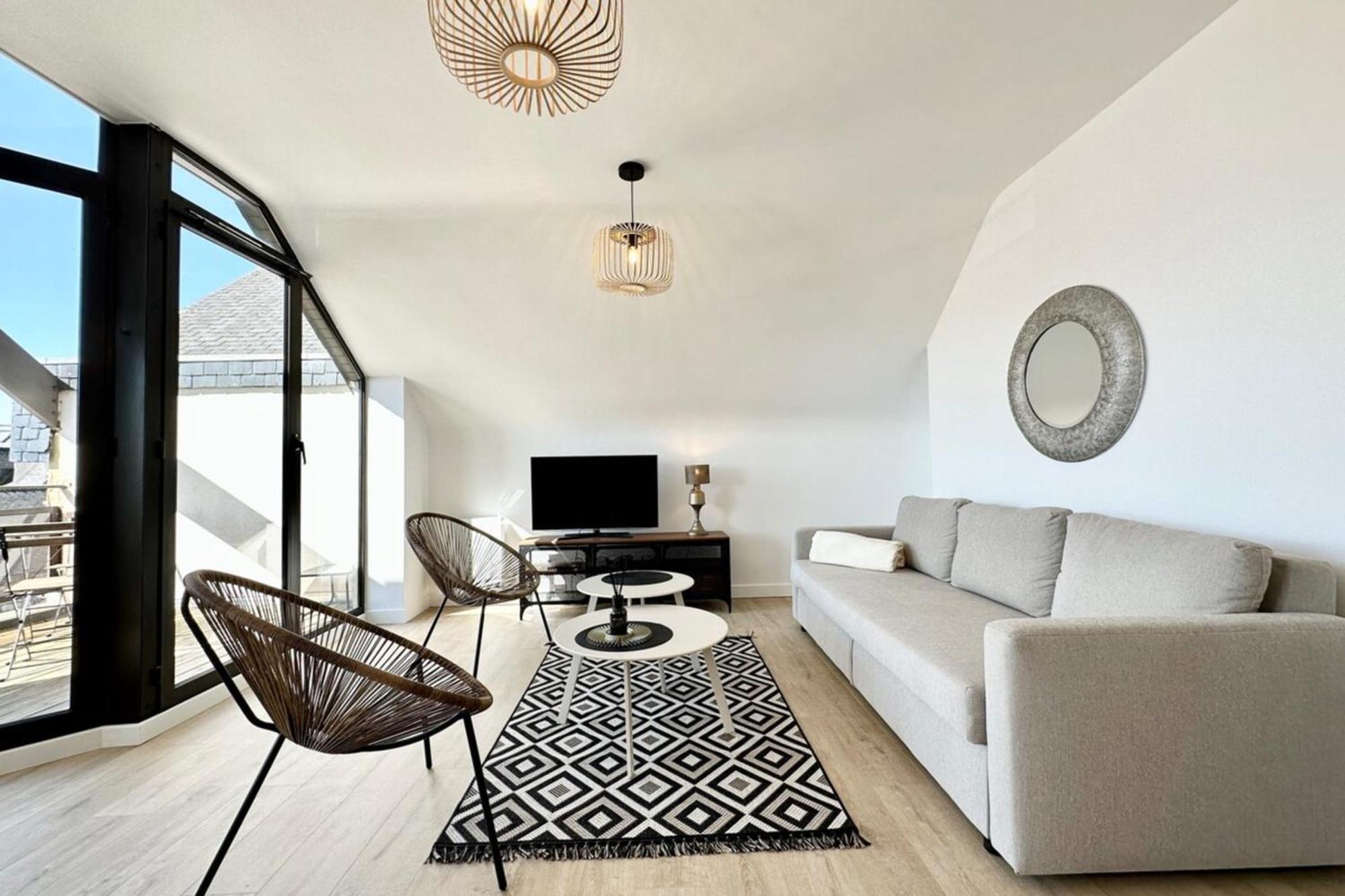 T2 Neuf Top Cocooning Terrasse - Face A La Mer Ploemeur Luaran gambar