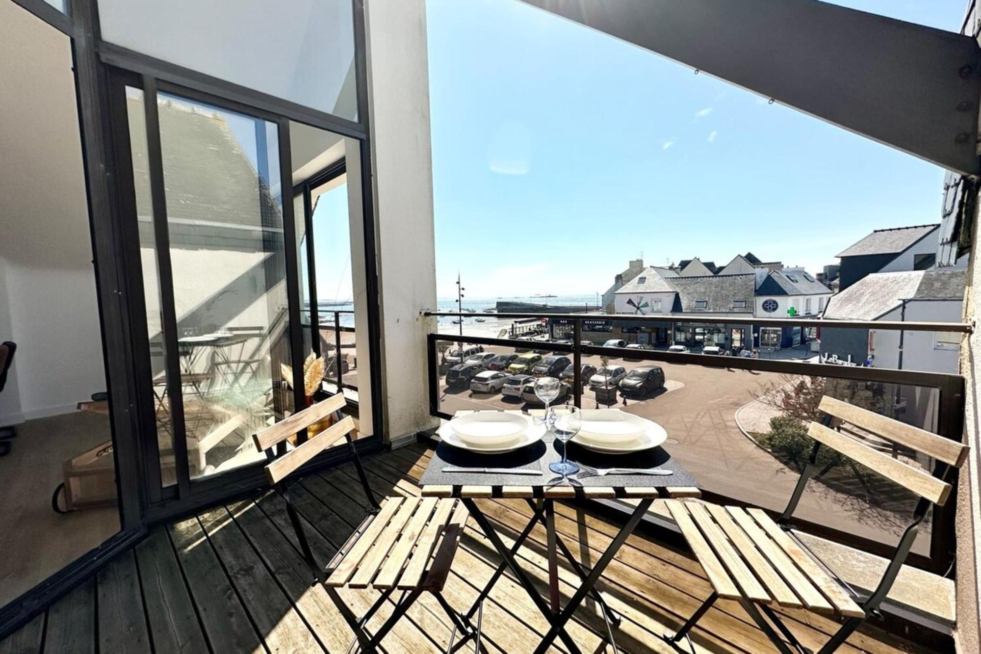 T2 Neuf Top Cocooning Terrasse - Face A La Mer Ploemeur Luaran gambar